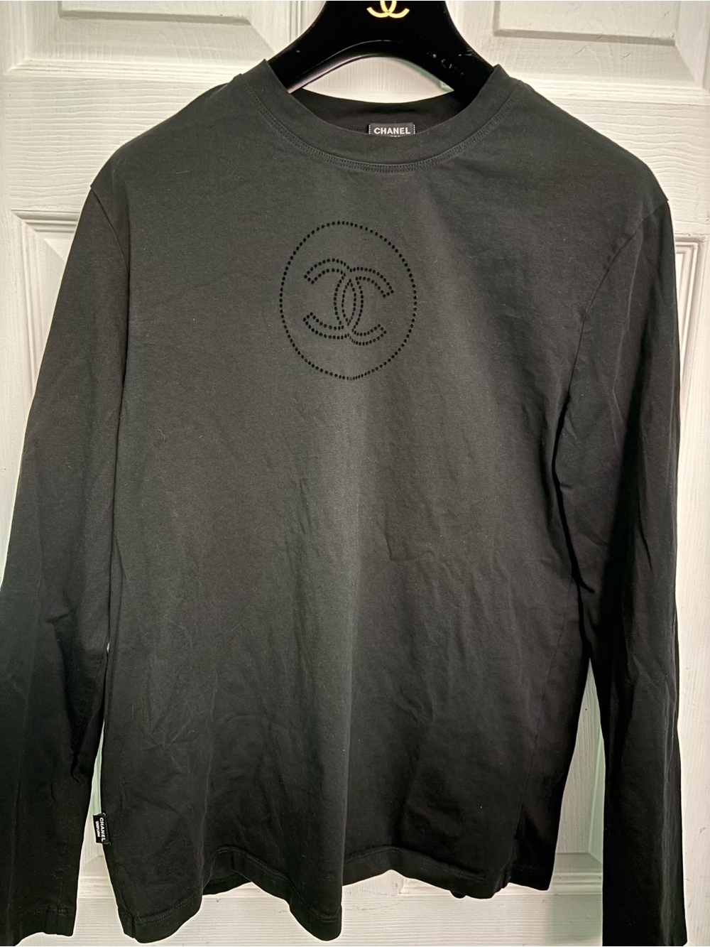 Chanel CC Monogram Top Size M Long Sleeve